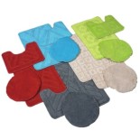 Tuftcraft 3 Piece Embossed Bath Mat Set