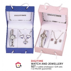 Digi time watch and Jewellery  set