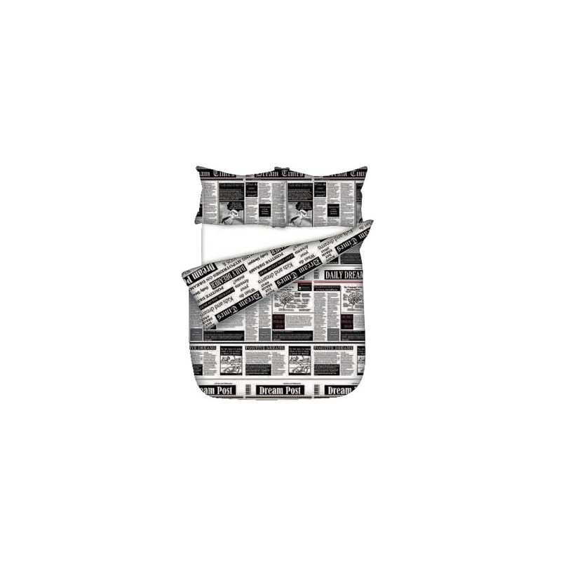 Queen DC Newsprint Duvet Cover Queen DC Newsprint Duvet Cover