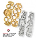Monaco Watch and Bracelet gift set each