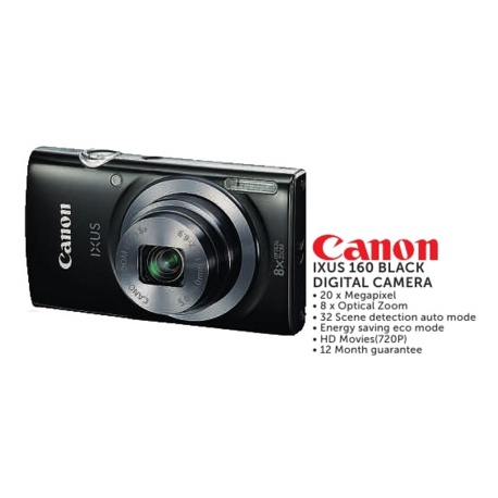 Canon IXUS 160 BLACK DIGITAL CAMERA