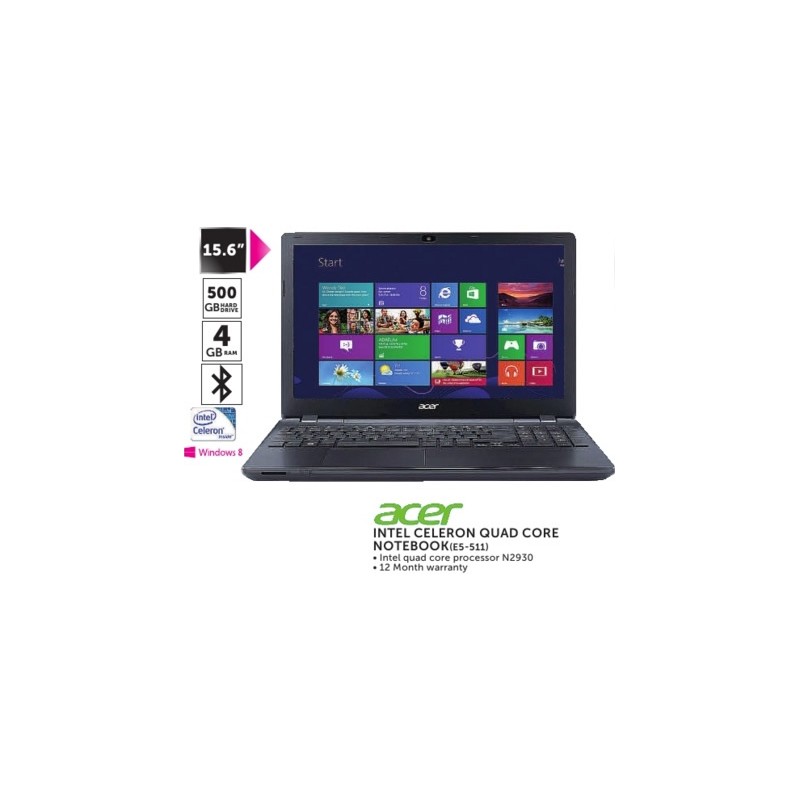 Acer Intel Celeron Quad Core NoteBook (E5-511) Acer Intel Celeron Quad Core NoteBook (E5-511)