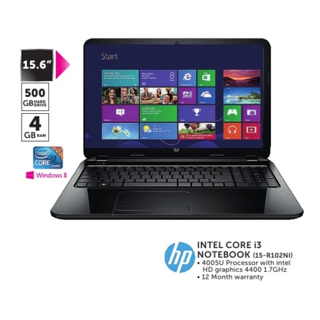 HP Intel Core i3 Notebook (15-R102NI)