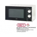 Defy White ManualMicrowave Oven