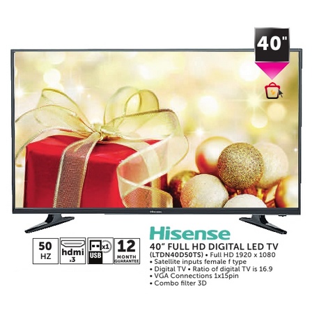 Hisense 40" Full HD Digital LED TV