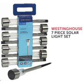 WESTINGHOUSE 7 PIECE SOLAR LIGHT SET