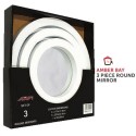 Amber Bay 3 piece round Mirror