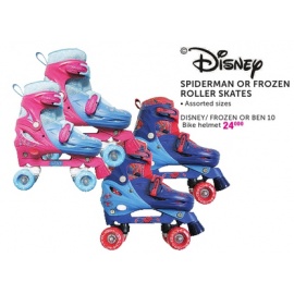 Disney Spiderman or Frozen rollers Skates Sports