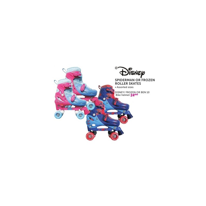 Disney Spiderman or Frozen rollers Skates Disney Spiderman or Frozen rollers Skates
