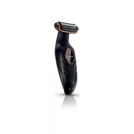 PHILIPS BG 2024 Body Groom HE with 2D pivoting head  brushed chrome M&F  Quick charge in 1 hour  back attachment Trap