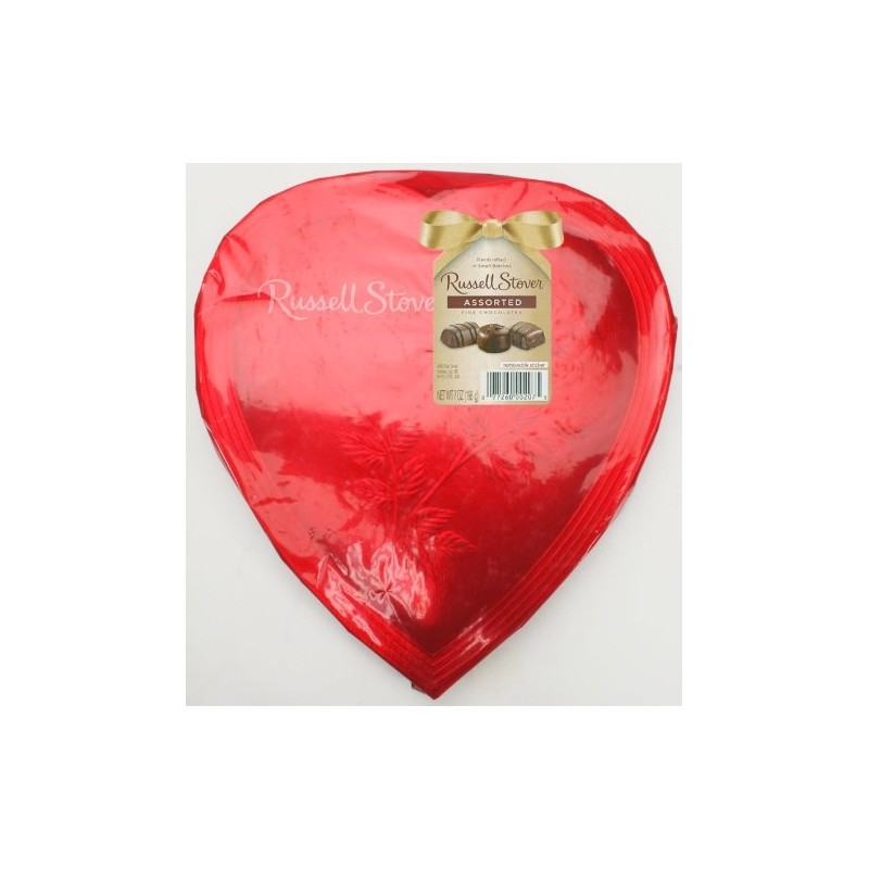 Russell Stover Valentine's Day Red Foil Heart, 7 oz.