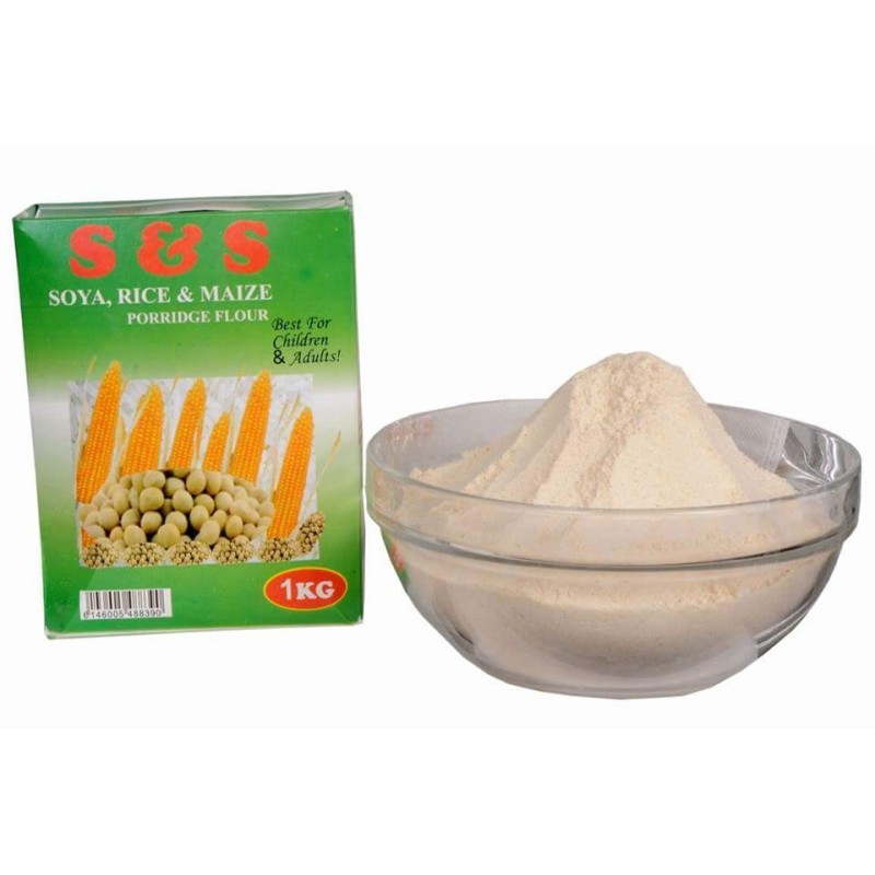 S&S SOYA,RICE & MAIZE PORRIDGE FLOUR 1KG S&S SOYA,RICE & MAIZE PORRIDGE FLOUR 1KG