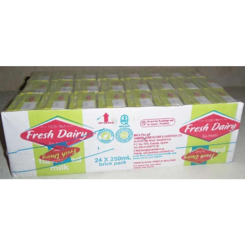   FRESH DAIRY VANILLA FLAVOUR 24X250ML 