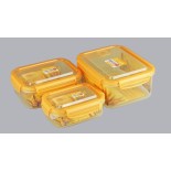 3 Piece Rectangular Food Container Set