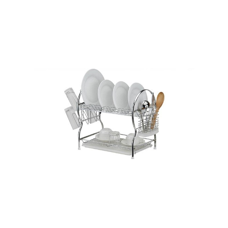 2 Tier Chrome Plated Dish Rack 2 Tier Chrome Plated Dish Rack