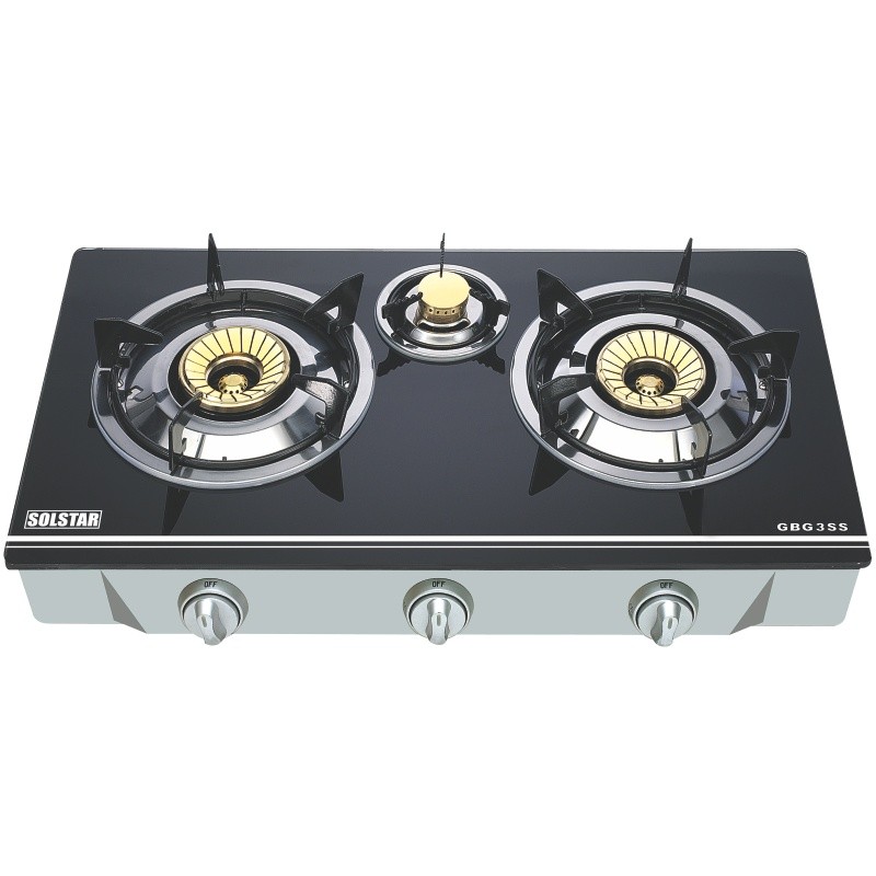 Solstar 2 Gas Burner Table Top Black/Silver Solstar 2 Gas Burner Table Top Black/Silver
