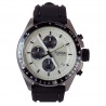 FOSSIL Cream & Black Face Men's Watch With Rubber Strap Rubber