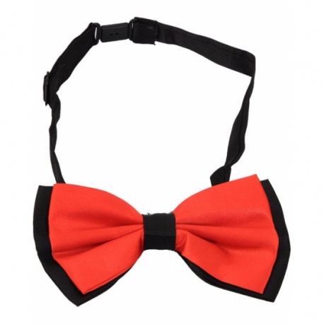 Black Red Bow Tie