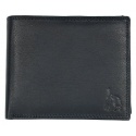 Polo genuine leather black Men's Wallets