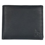 Polo genuine leather black Men's Wallets