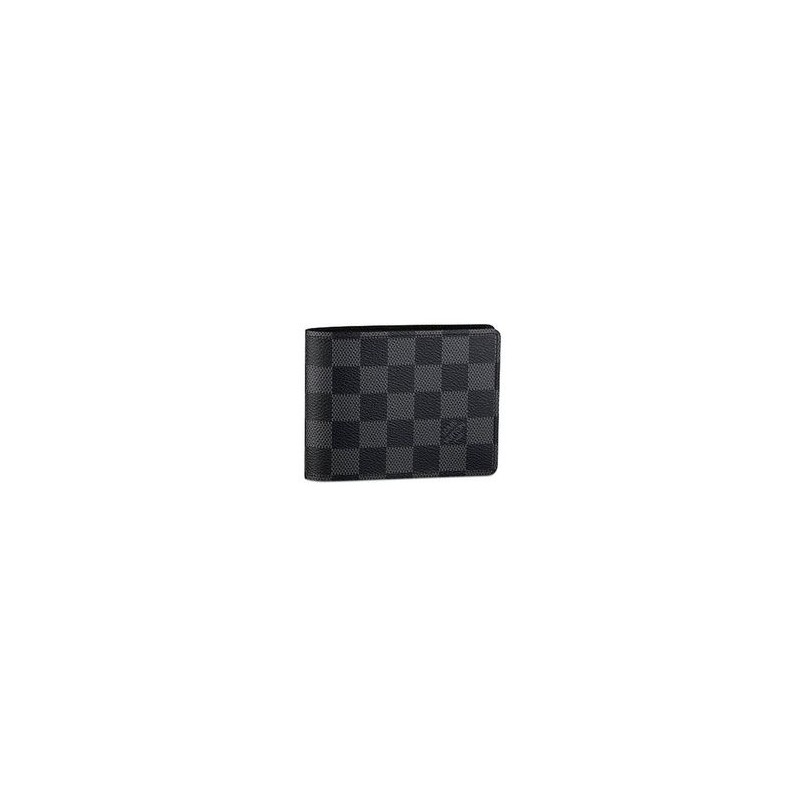 Louis Vuitton Checkered Men's Wallet Black Louis Vuitton Checkered Men's Wallet Black
