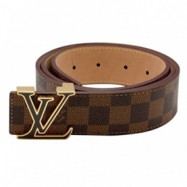 Brown Louis Vuitton men's belts.