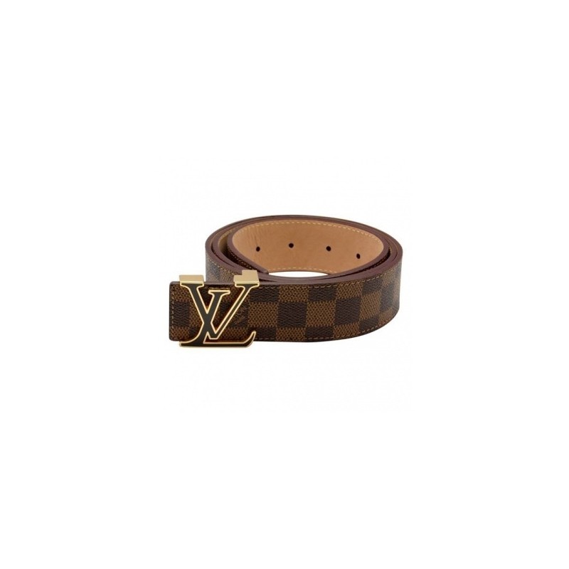 Brown Louis Vuitton men's belts.