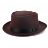 Men's Round Hat Brown